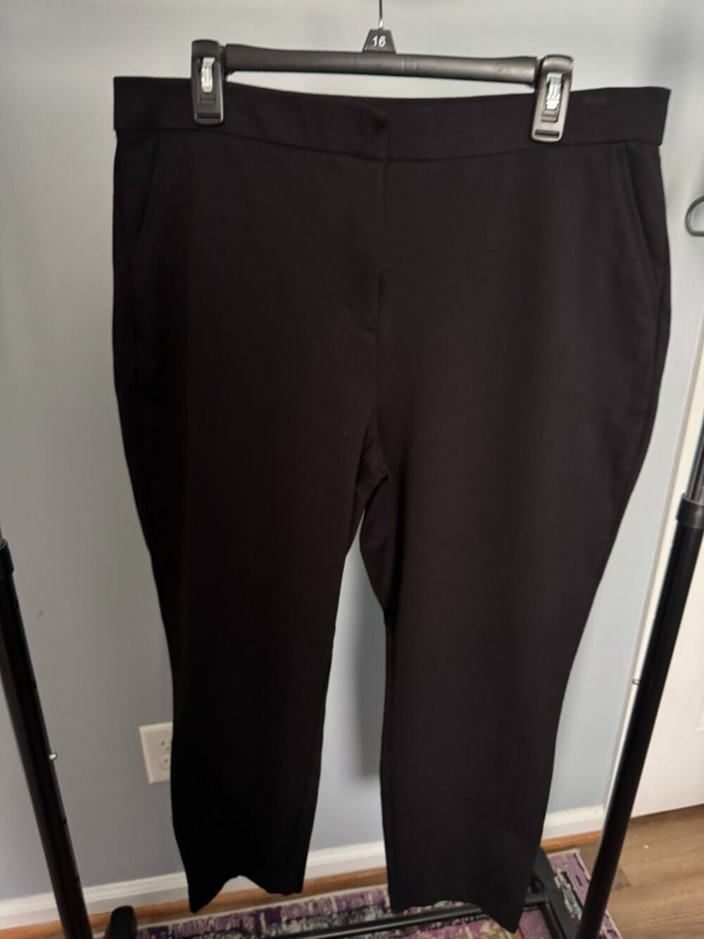 Banana Republic Black Ankle Dress Pants Women’s Size 16 Career Work Trousers